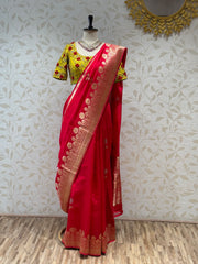 Banarasi Silk Saree - Red Color