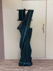 Ikkat Cotton - Deep Teal