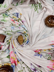 Georgette - Soft Pastel Saree