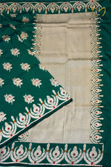 Banarasi Pattu - Dark Green