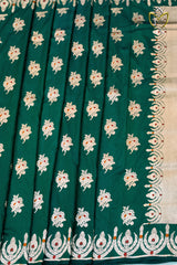 Banarasi Pattu - Dark Green