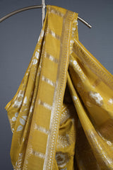 Banarasi Tussar Georgette - Yellow