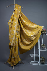 Banarasi Tussar Georgette - Yellow