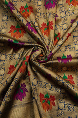 Banarasi Pattu - Navy Blue