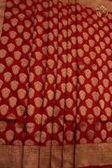 Banarasi Pattu - Dark Red