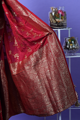Banarasi Dola Silk – Red