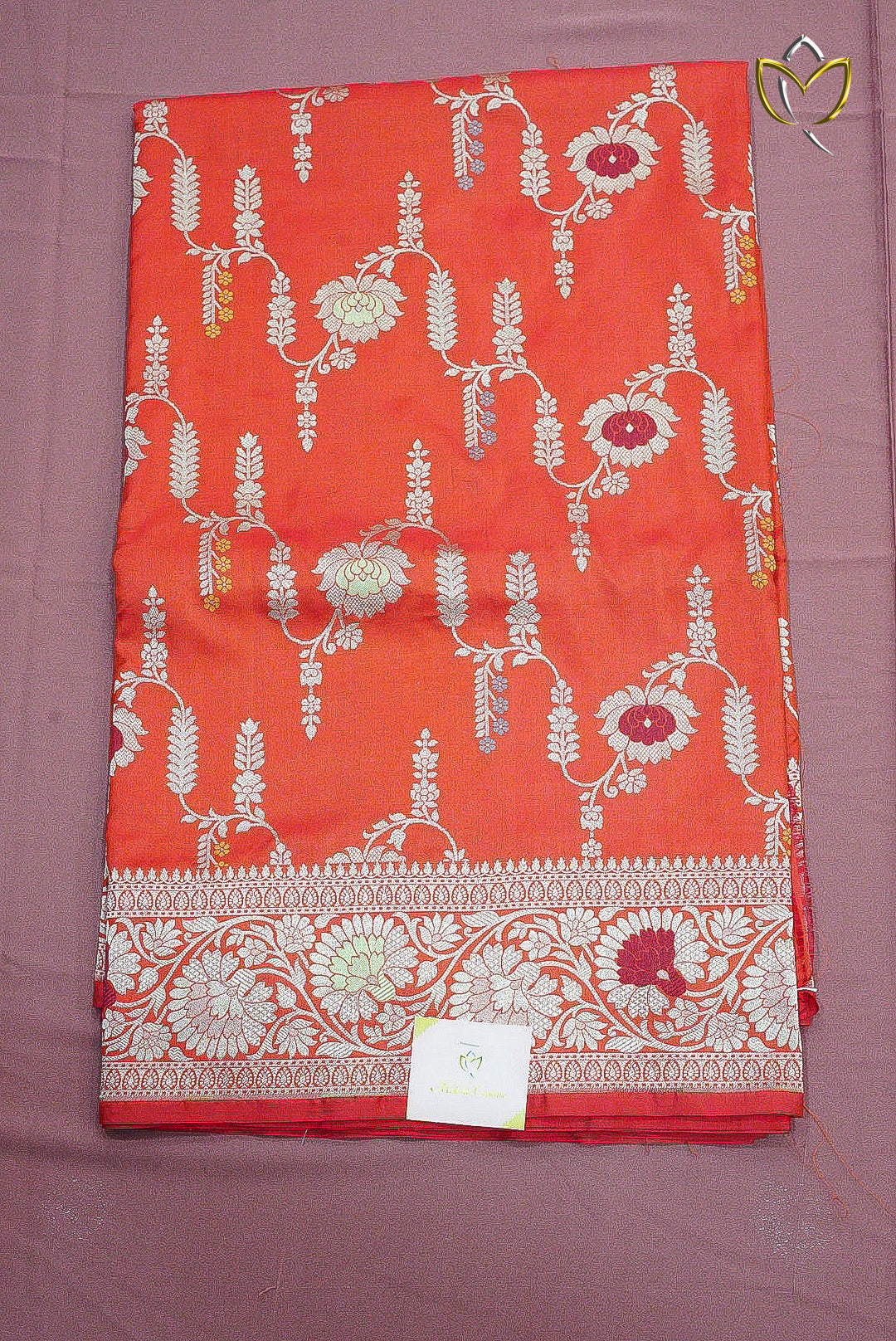 Pure Banarasi  Katan Pattu - Red
