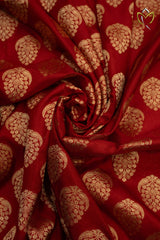 Banarasi Pattu - Dark Red