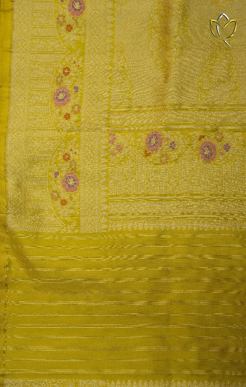 Banarasi Pattu - Mustard Yellow