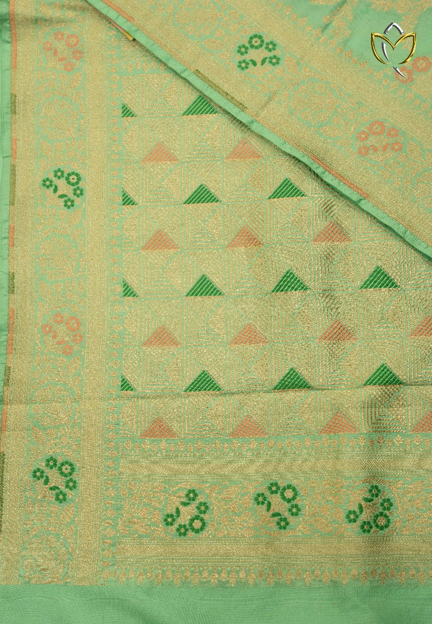 Pure Banarasi Pattu - Lux Green