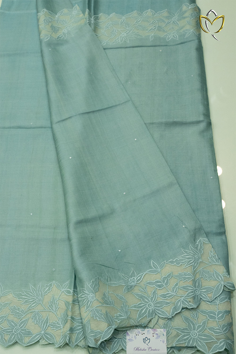 Pure Tussar - Baby Blue