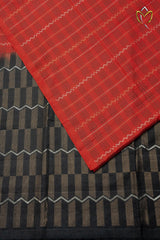 Lightweight Pattu - Red & Black