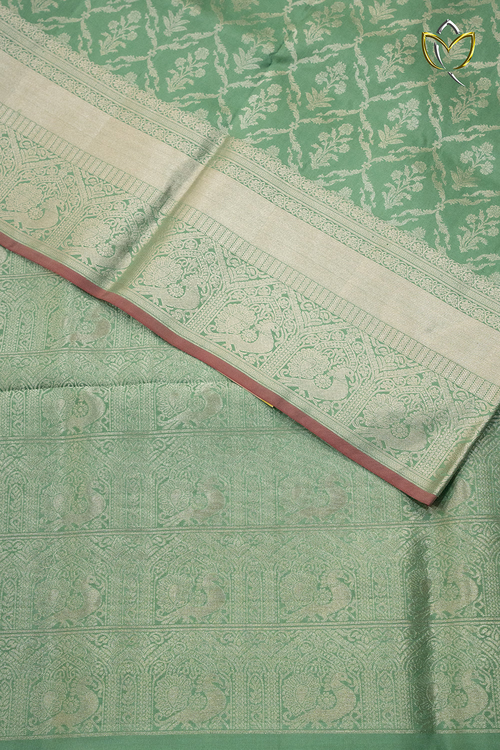 Lightweight Pattu - Olive Green