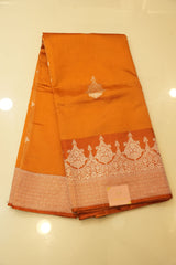 Banarasi Katan Silk - Orange Color
