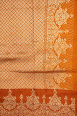 Banarasi Katan Silk - Orange Color