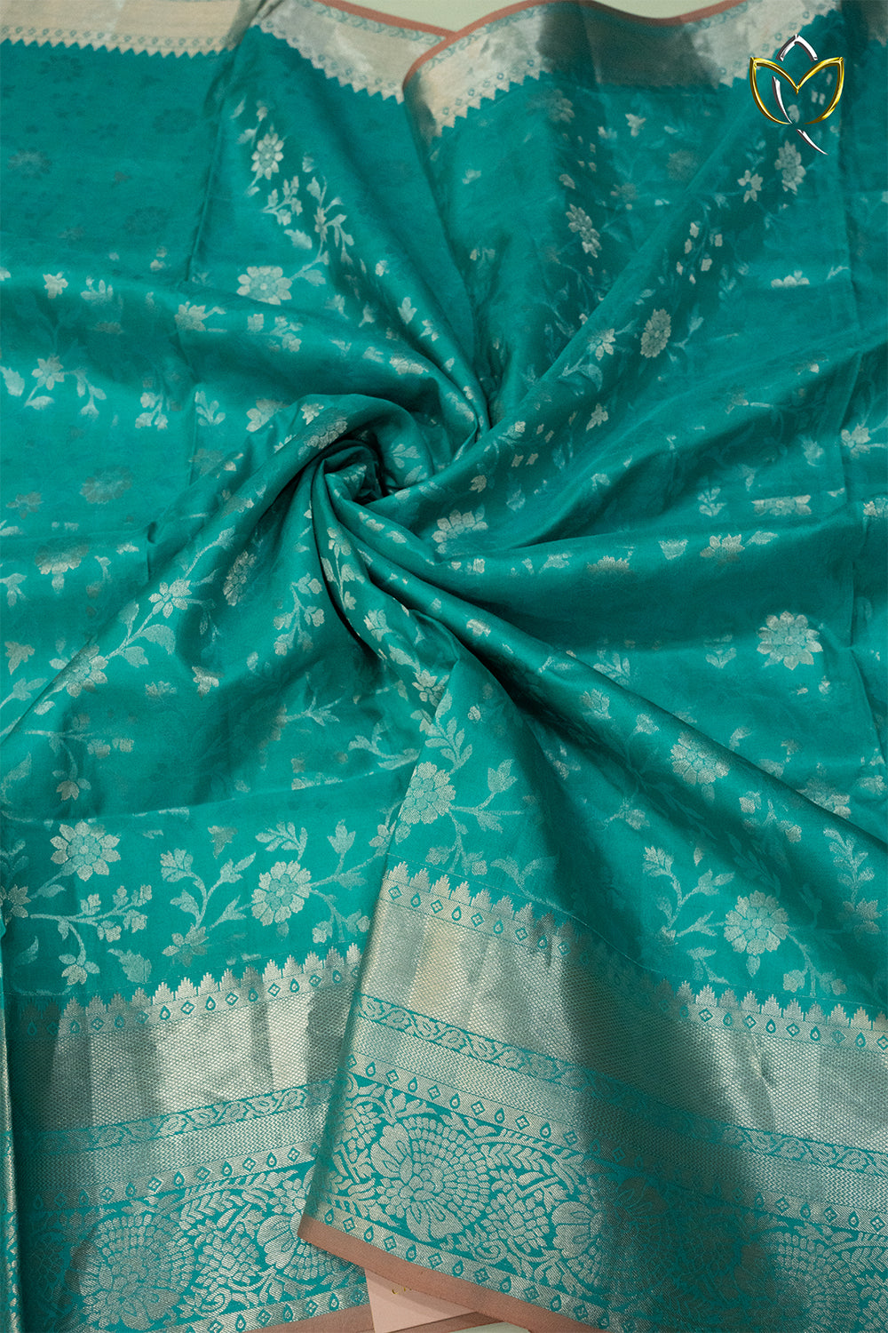 Lightweight Pattu - Torquoise Blue