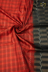 Lightweight Pattu - Red & Black