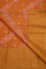 Pure Zari Kota - Peach & Pink