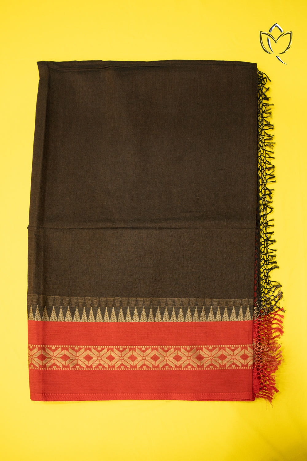 Kanchi Cotton - Brown And Red