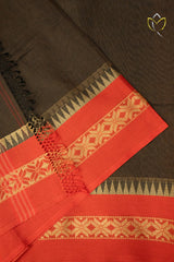 Kanchi Cotton - Brown And Red