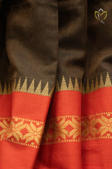 Kanchi Cotton - Brown And Red