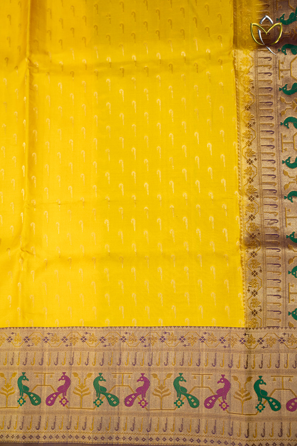 Assam Pattu - Yellow