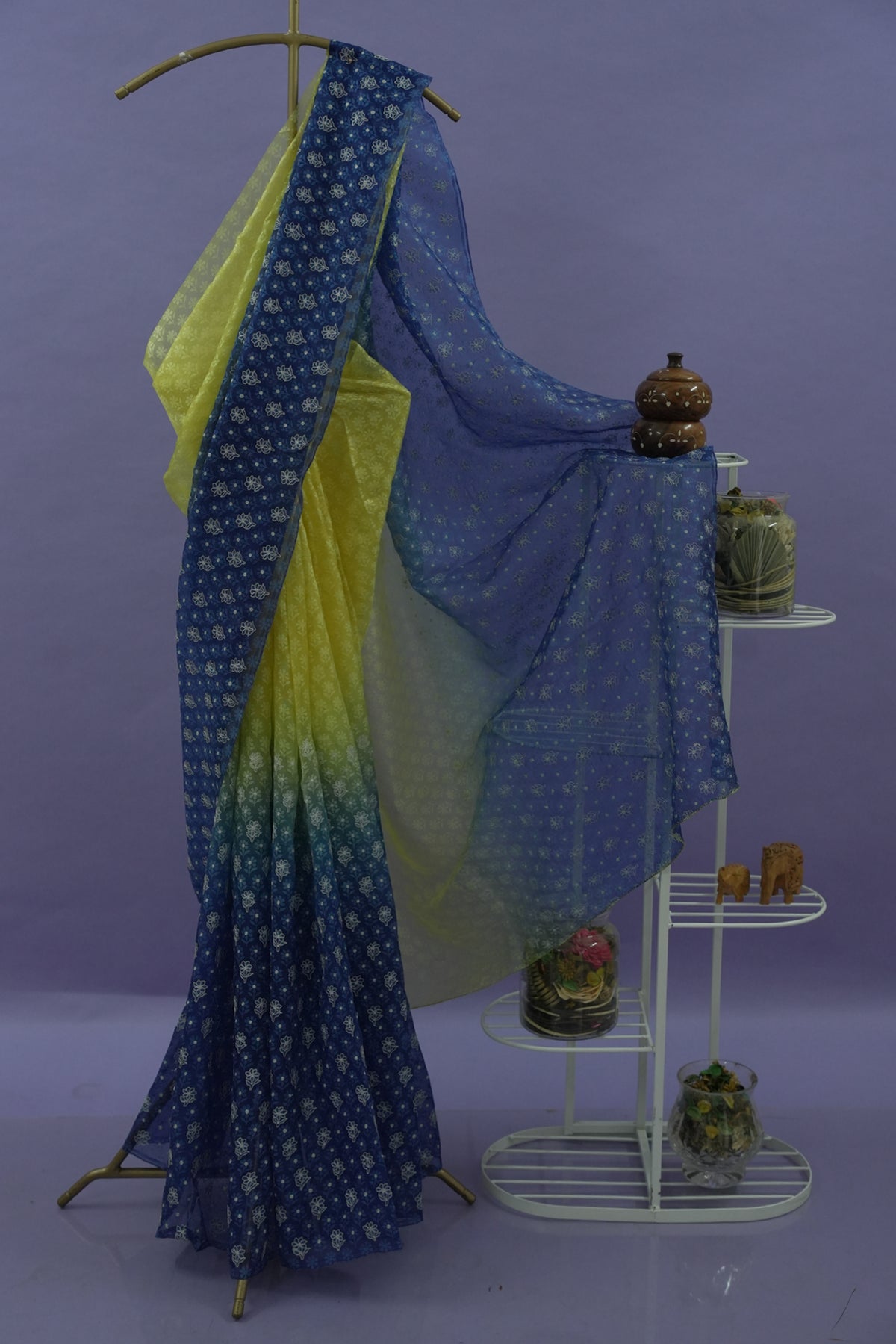 Organza - Blue and Yellow