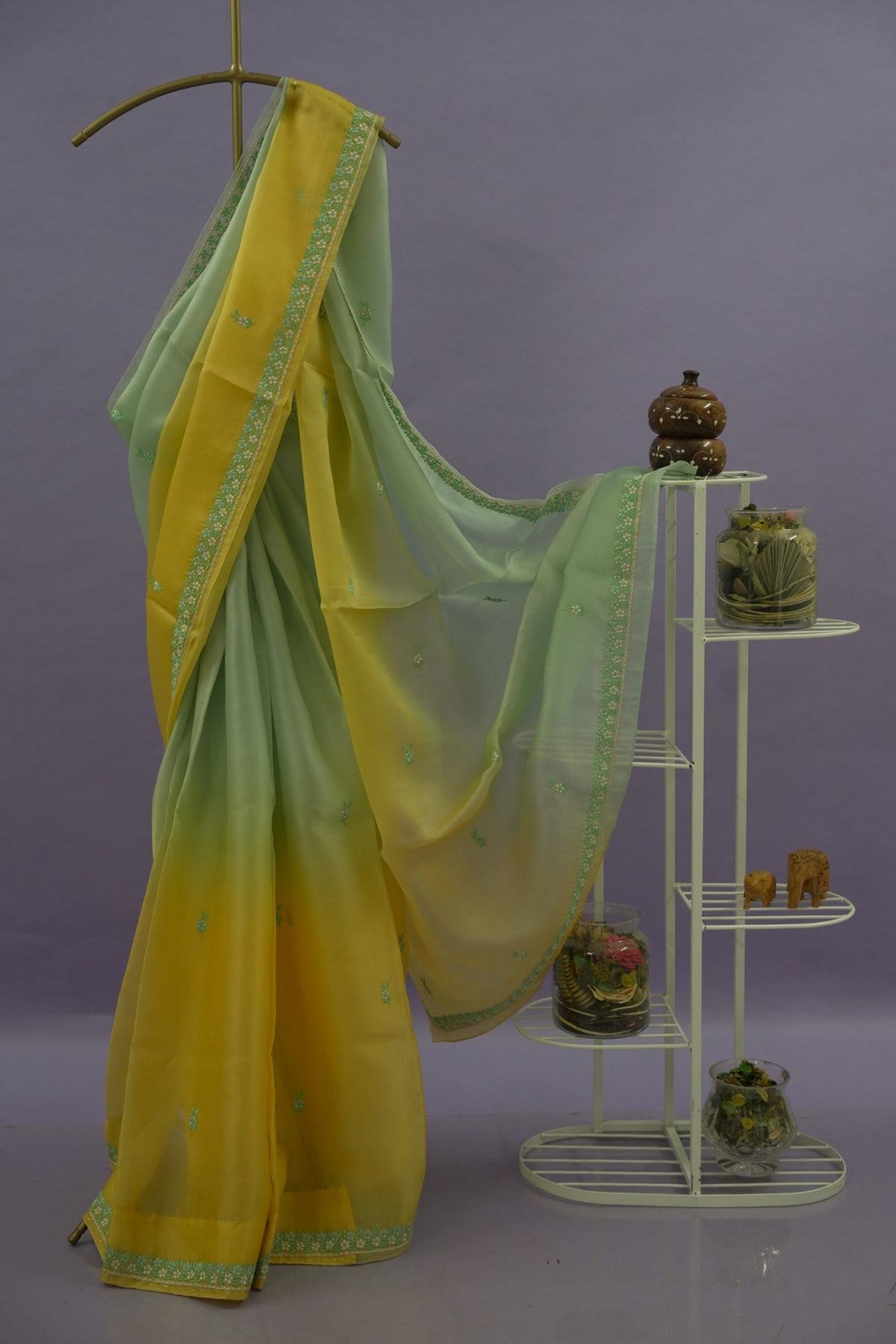 Organza - Lemon Yellow & Pastel Green