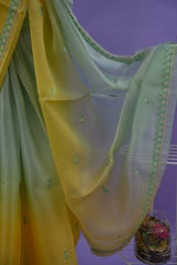 Organza - Lemon Yellow & Pastel Green