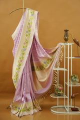 Banarasi Pattu - Pastel Pink