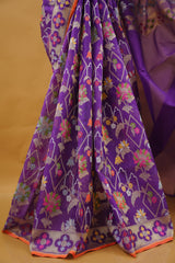 Banarasi Jamdani - Royal Purple