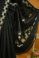 Banarasi Raw Mango - Jet Black