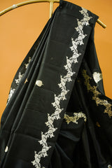 Banarasi Raw Mango - Jet Black