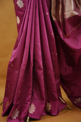 Banarasi Raw Mango - Deep magenta