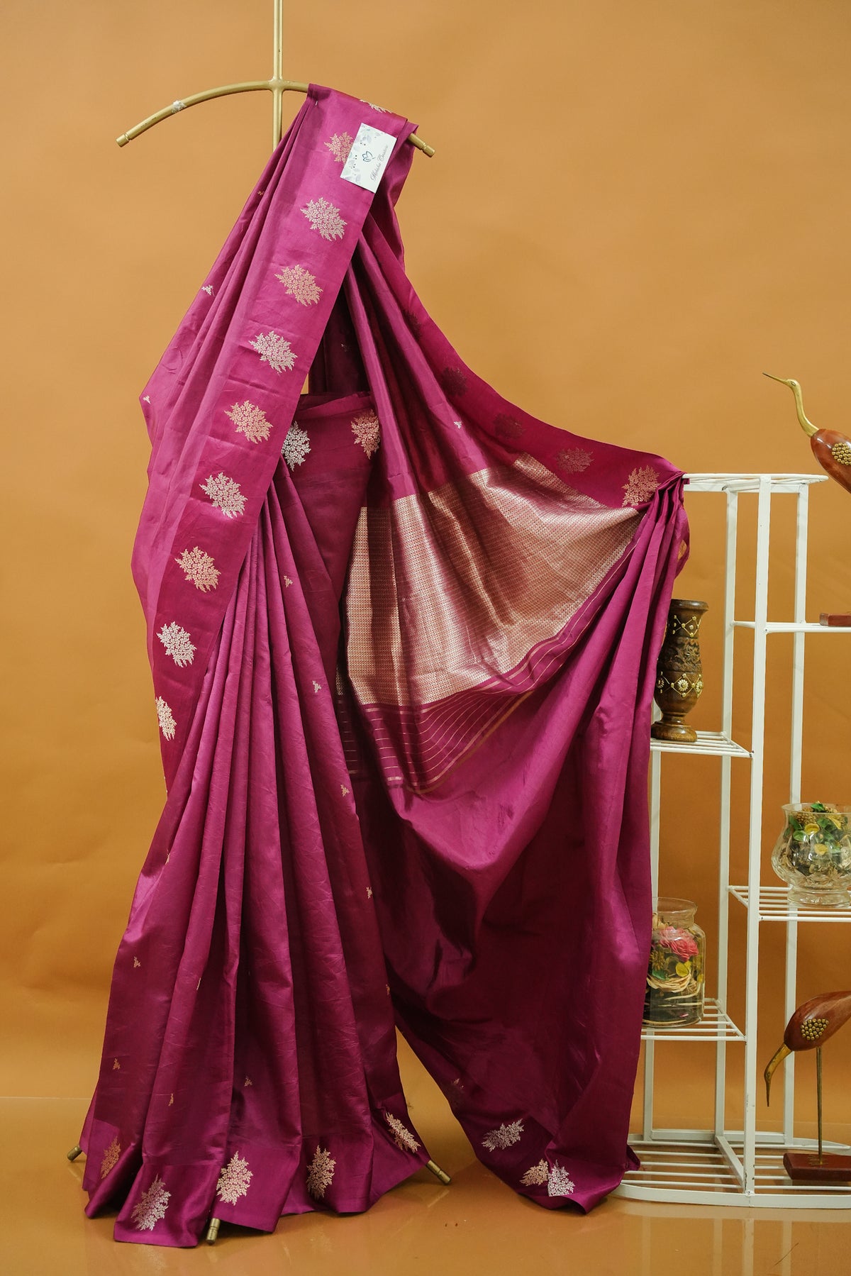 Banarasi Raw Mango - Deep magenta