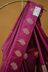Banarasi Raw Mango - Deep magenta