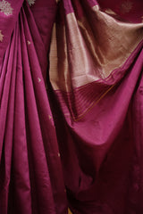 Banarasi Raw Mango - Deep magenta