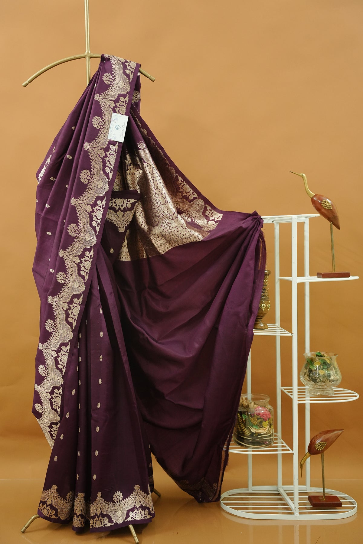 Banarasi Raw Mango - Deep Plum