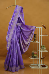 Banarasi Dupion Silk - Lavender