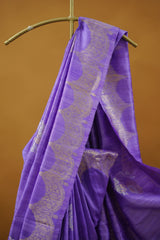 Banarasi Dupion Silk - Lavender