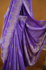 Banarasi Dupion Silk - Lavender