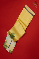 Pure Handloom Tussar - Mustard Yellow
