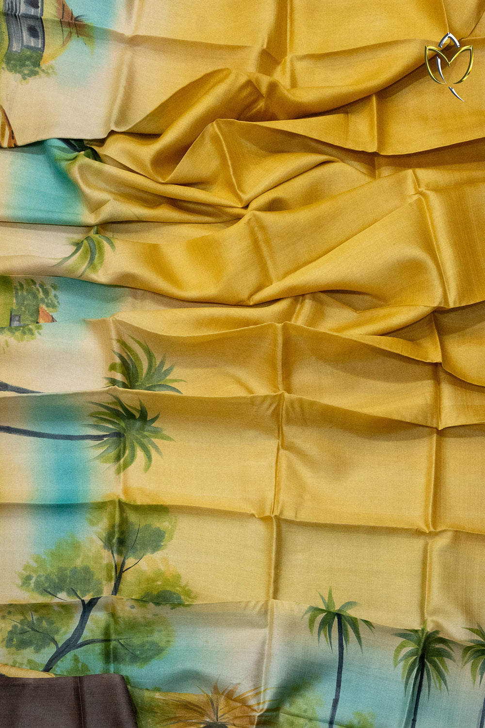 Pure Handloom Tussar - Mustard Yellow