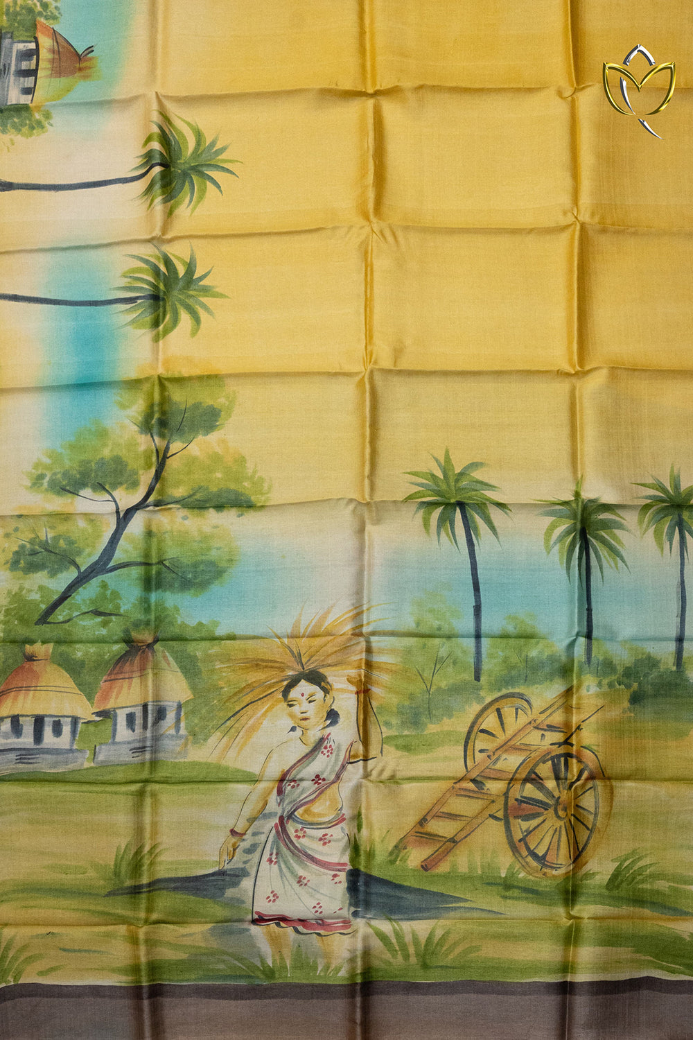 Pure Handloom Tussar - Mustard Yellow