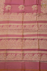 Pure Soft Silk - Baby Pink & Mustard Yellow