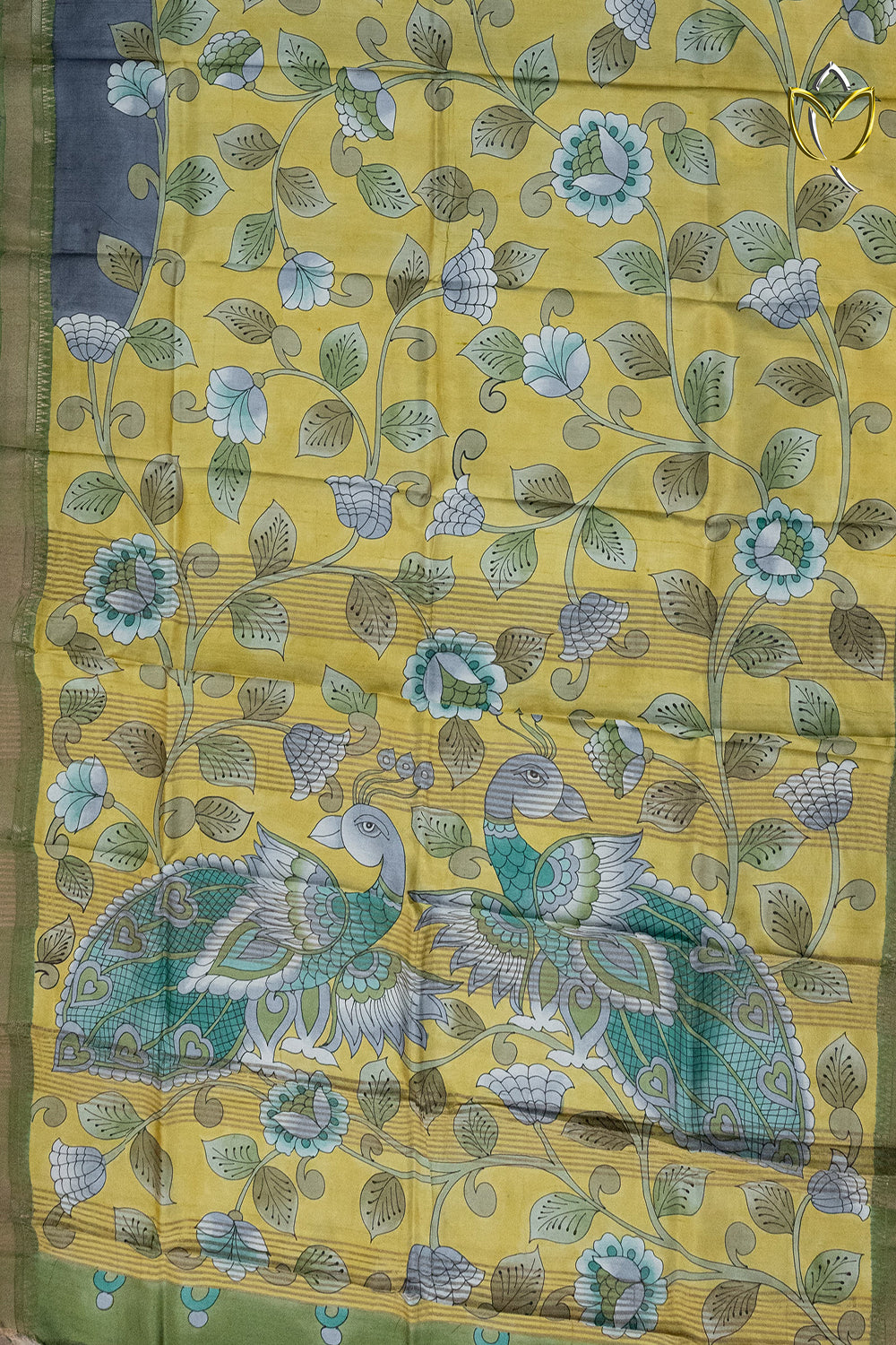 Soft Silk - Mustard Yellow & Grey