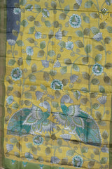 Soft Silk - Mustard Yellow & Grey