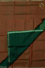 Bishnupuri Silk - Rust & Green