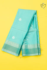 Bishnupuri Silk - Sea Blue