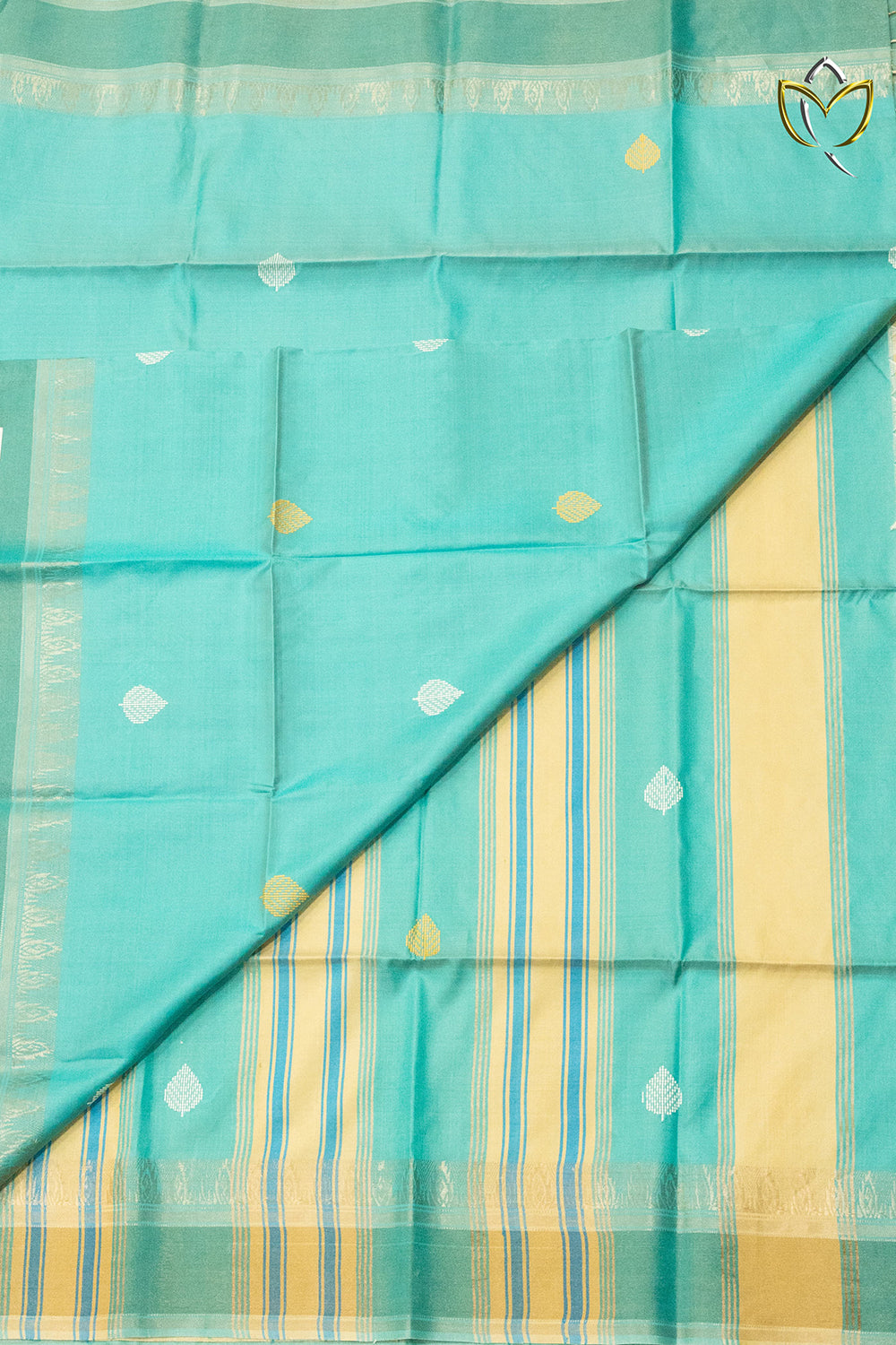 Bishnupuri Silk - Sea Blue
